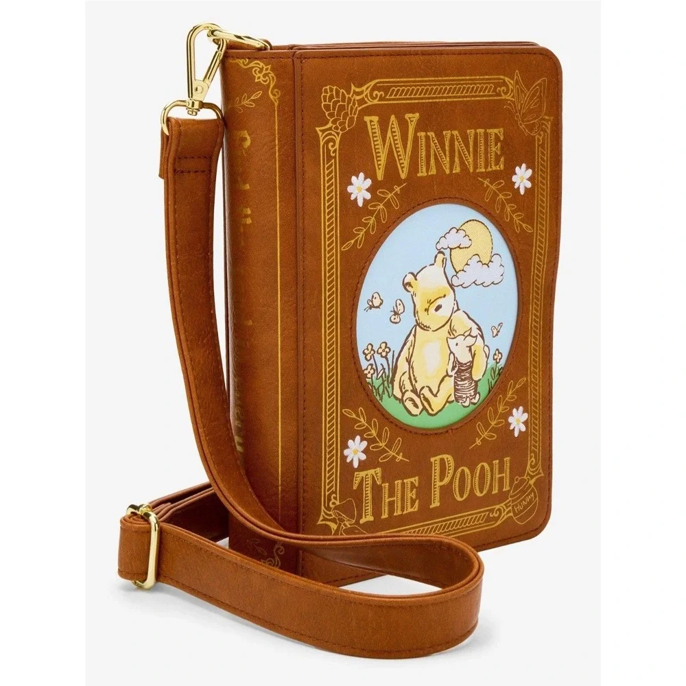 NWT Loungefly Disney Winnie the Pooh Piglet BOOK Figural Crossbody & WALLET SET!